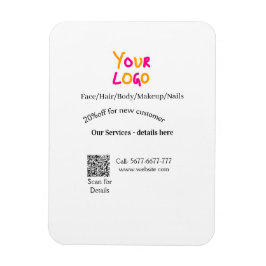 Spa massage salon discount offer services contact  magnet