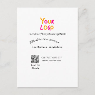 Spa massage salon discount offer services contact vykort