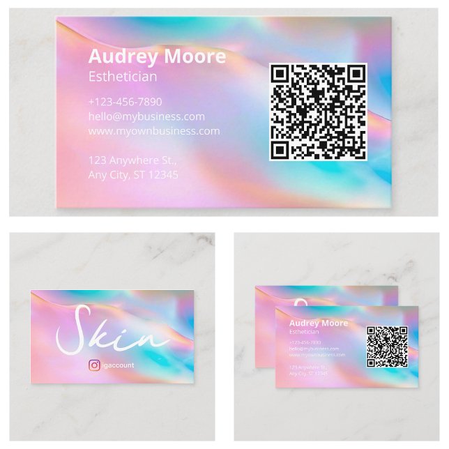 Spa Modern Estetiker Visitkort (Spa Modern Esthetician Business Card
)