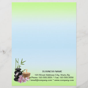 SPA och Beauty Resort Letterhead Brevhuvud