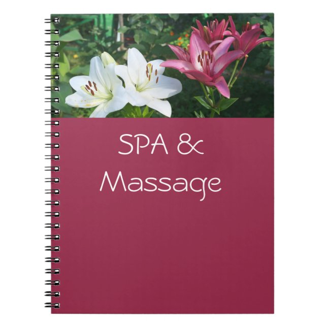 SPA och massage Anteckningsbok (Framsidan)