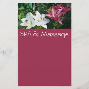 SPA och massage Brevpapper