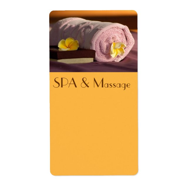 SPA och massage Fraktsedel (Framsidan)