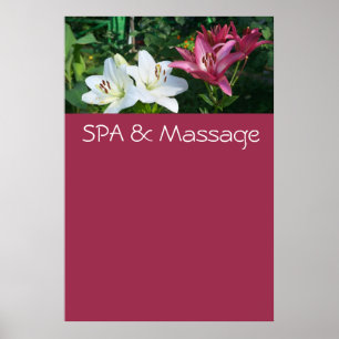 SPA och massage Poster