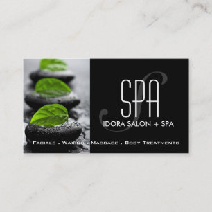 Spa och massagevisitkortmall tidsbeställning kort