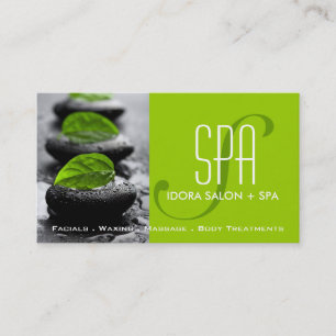 Spa och massagevisitkortmall tidsbeställning kort