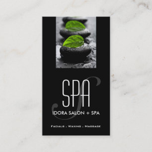 Spa och massagevisitkortmall tidsbeställning kort