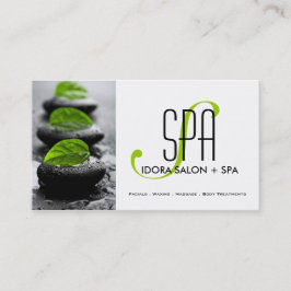 Spa och massagevisitkortmall tidsbeställning kort