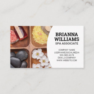 Spa Oljor från växter och barer Visitkort