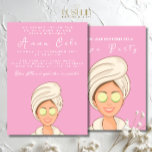 Spa Party Birthday Pamper Day Kids Inbjudningar<br><div class="desc">Vänner i inbjudan för att slappna av och få en trevlig inbjudan från party på födelsedagen! Den här designen har söta, spa-tematiska bilder som nagel polch, masker i ansikte och fluffy robes, och är perfekt för en roligt och firande. Perfekt för barn födelsedagar, slummerspa party eller makrondagar och anpassade med...</div>