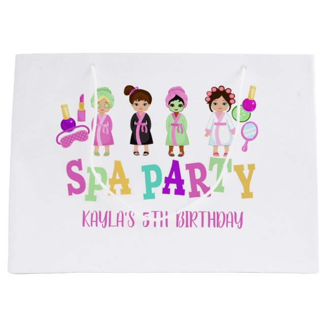 Spa Party Gift Bag - Flickor (Framsidan)