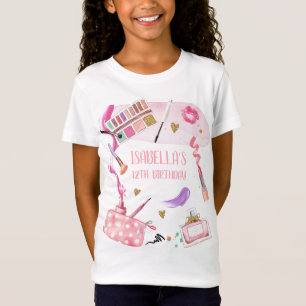 Spa Party Girl Glamor Makeup Födelsedagsfest T Shirt
