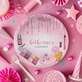 Spa Party Glam Girl Födelsedagsfest Salon Plate