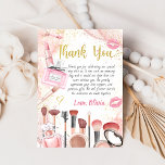 Spa Party Glamor Girl Makeup Birthday Tack Kort<br><div class="desc">Spa Party Glamor Girl Makeup Birthday - tackkort</div>
