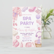 Spa Party Pamper Glam Day Girls Party Birthday