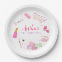 Spa Party Paper Plates