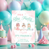 Spa Party Pastel Barns födelsedag