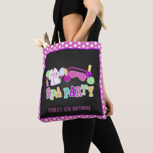 Spa Party Tote Bag - Blk Tygkasse