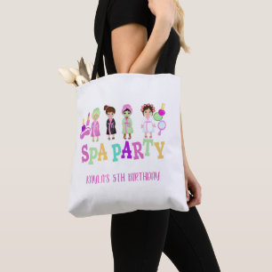 Spa Party Tote Bag - flickor Tygkasse