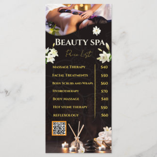 Spa Prislista Service Meny