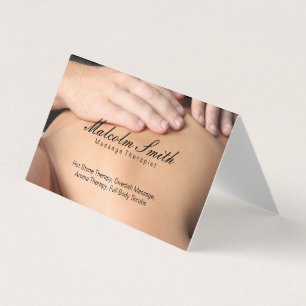Spa rekreat Massage (avtalat kort) Visitkort