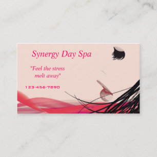 Spa Salon Makeup Hair Stylist Visitkort