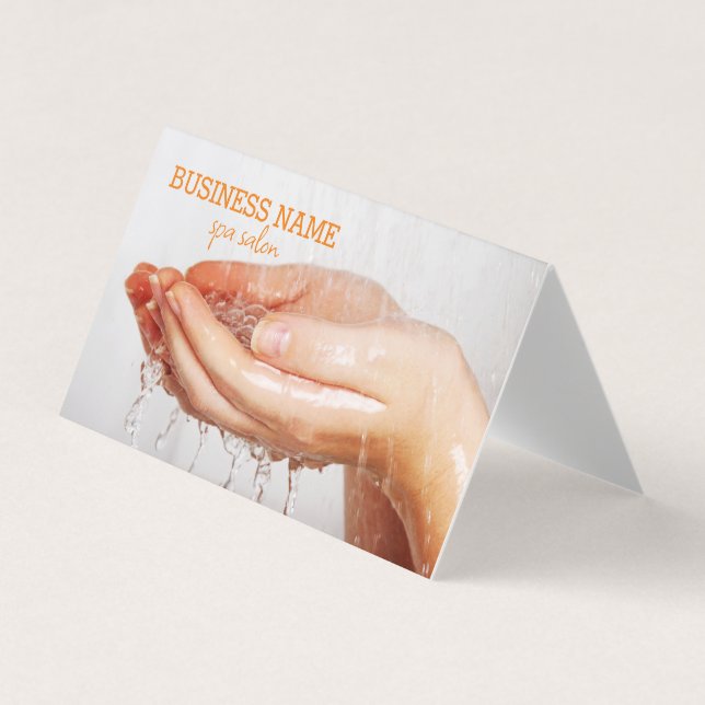 Spa salon, spa visitkort (Framsida)