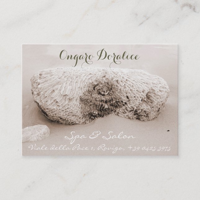 Spa, salong & hälsavisitkortmall visitkort (Framsida)