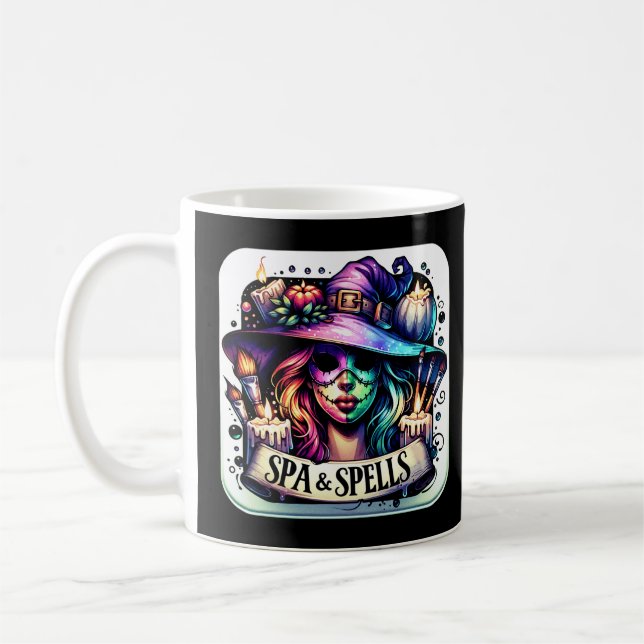 "Spa & Spådomar" Witchy Relaxation Tee Kaffemugg (Vänster)