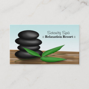 Spa Sten - Affärskort för spa och relaxering Visitkort