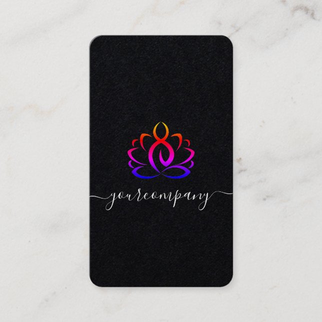 Spa Therapist Lotus Health Beauty Salon Visitkort (Framsida)