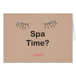 Spa Time Hälsningskort