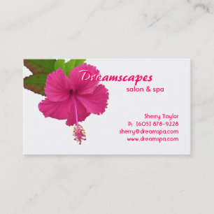 Spa/visitkort för massageterapiblomma visitkort