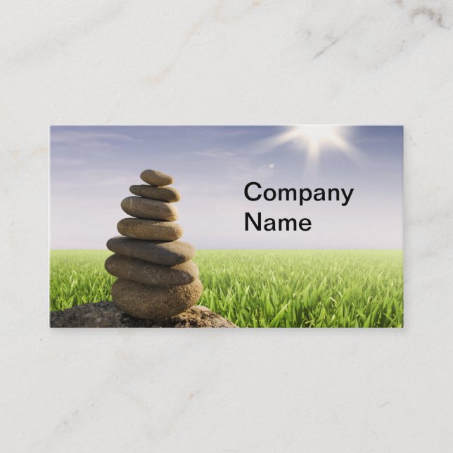 Spa Wellness Massage business cards Visitkort (Framsida)