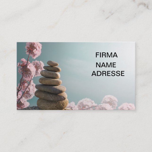 Spa Wellness Massage business cards Visitkort (Framsida)