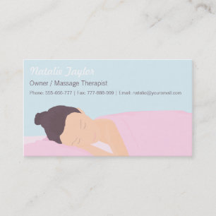 Spa Wellness Massage Terapeut Affärs Kort