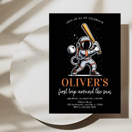 Space Adventure Party Invitation – Astronaut Theme Inbjudningar