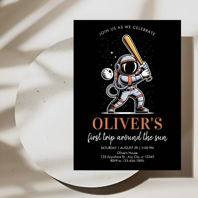 Space Adventure Party Invitation – Astronaut Theme Inbjudningar (Skapare uppladdad)