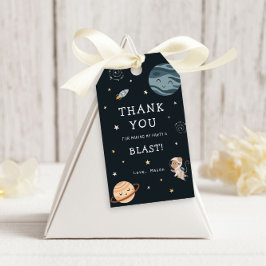 Space Adventure Playful Kids Birthday Party Presentetikett