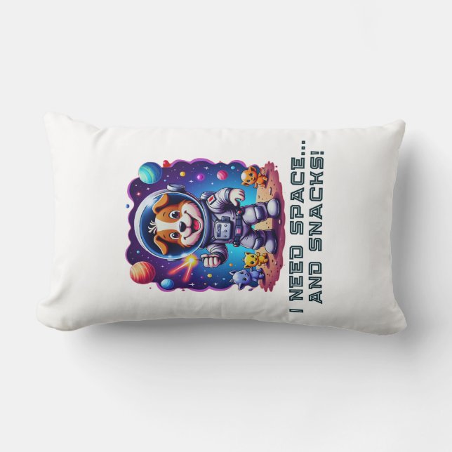 Space Adventurer Poochie Lumbarkudde (Framsida)