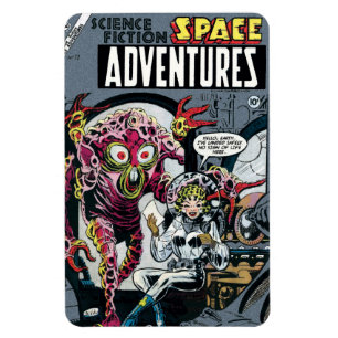 Space Adventures #12 Rolig 50-tals Retro Sci-Fi Se Magnet