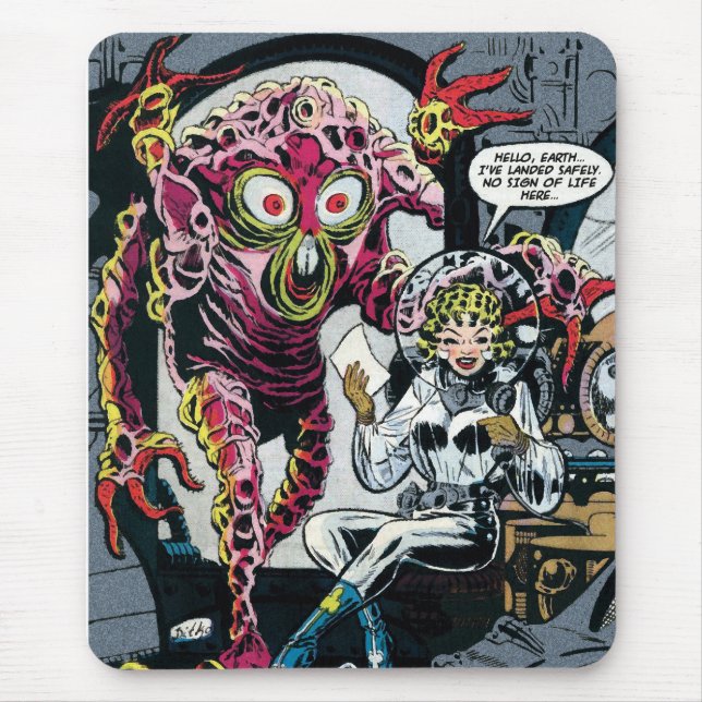 Space Adventures #12 Rolig 50-tals Retro Sci-Fi Se Musmatta (Framsidan)