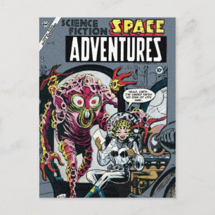 Space Adventures #12 Rolig 50-tals Retro Sci-Fi Se Vykort