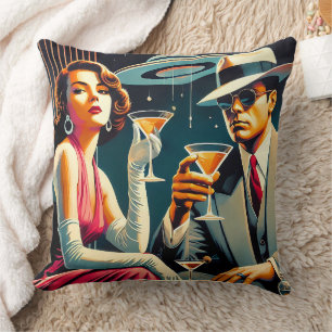 Space Age Las Vegas Gangster Martini-fest Kudde