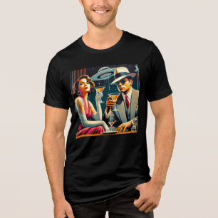 Space Age Las Vegas Gangster Martini-fest T Shirt