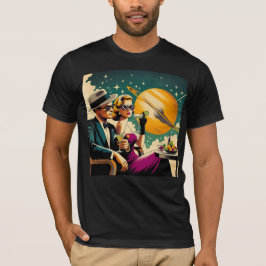 Space Age Las Vegas Martini Gangster Party T Shirt