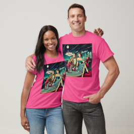 Space Age Las Vegas Martini Party T Shirt