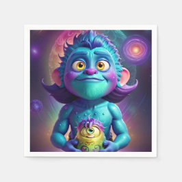 Space Alien & Friend Pappersservett