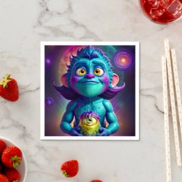 Space Alien & Friend Pappersservett