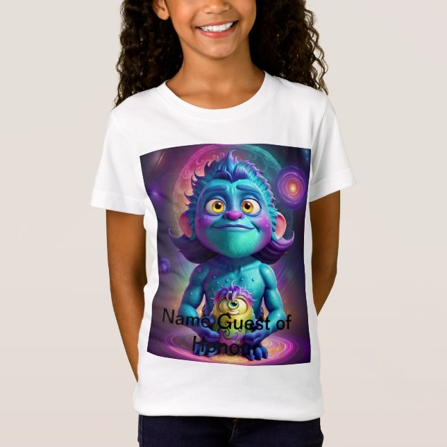 Space Alien & Friend T Shirt (Framsida)